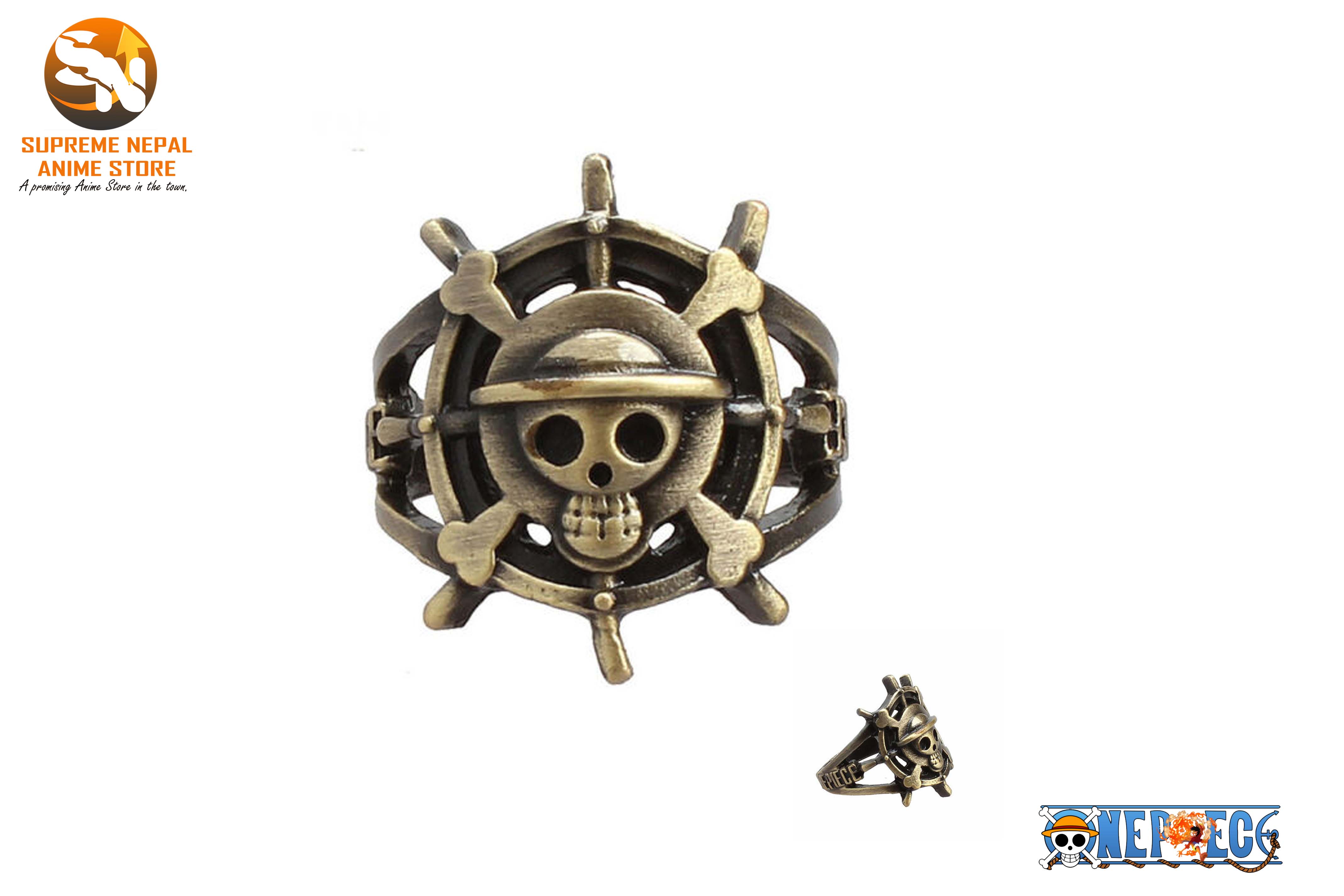 One Piece Pirate Skull Metal Ring AS2302 Offical Merch | Anime Ring