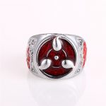 Naruto Ring Sharingan Pattern AP2302 Red Official ANIME RING Merch