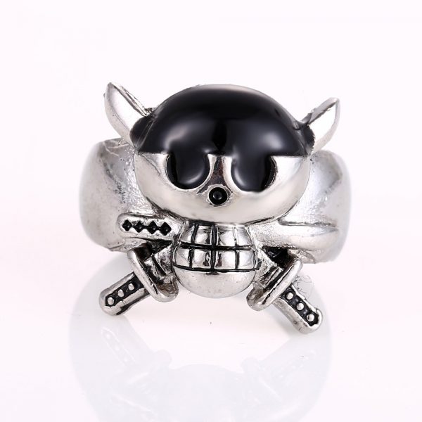 One Piece Roronoa Zoro Ring - Three Sworded Skull AP2302 Default Title Official ANIME RING Merch